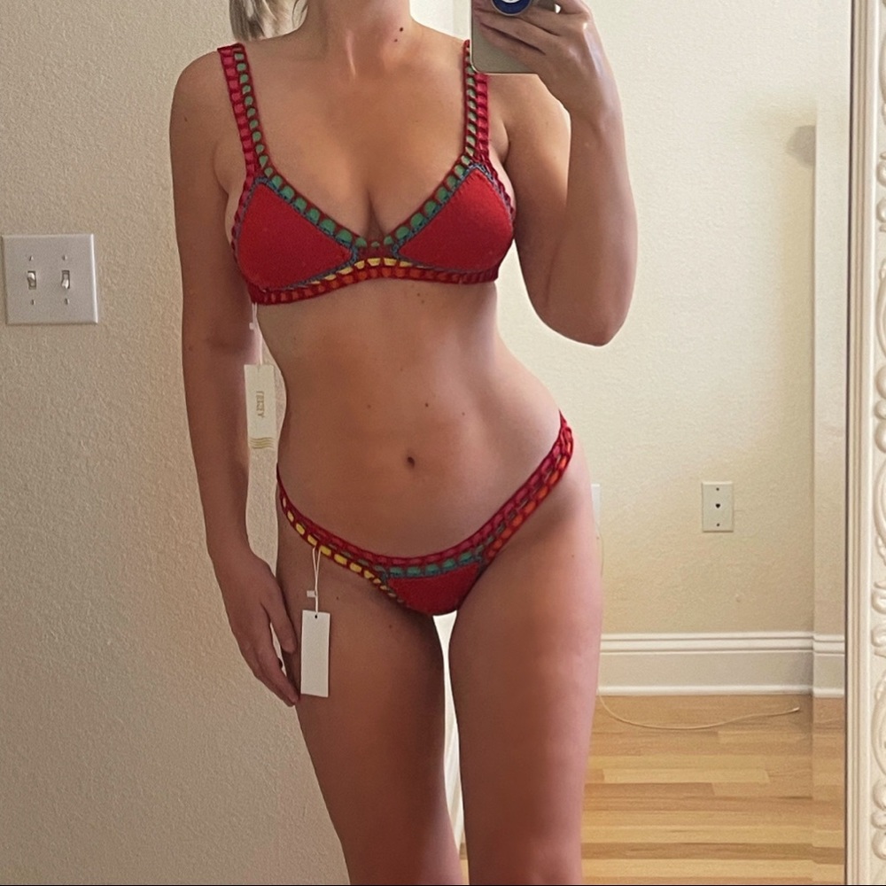 Luxsea Crochet Bikini Red